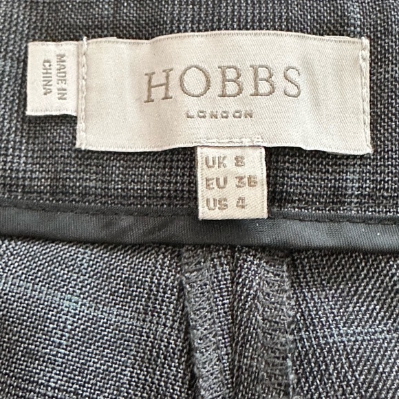 Hobbs Gray Checkered  Women Pants Suit - Picture 8 of 13